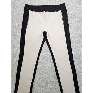 Tibi City Colorblock Pants Size 4 Black/White Preppy